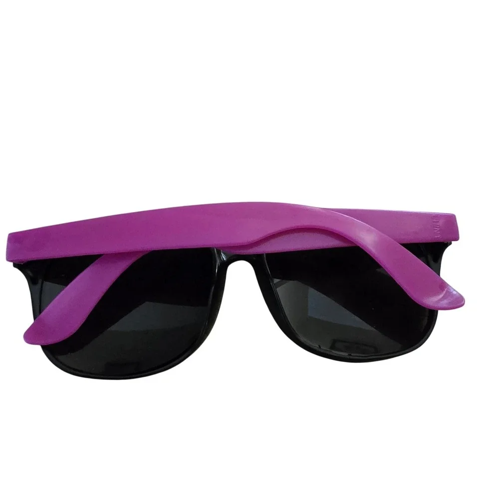 Kid's‎ Square Sunglasses Black & Pink Frame, Black Tinted Lenses, Lightweight